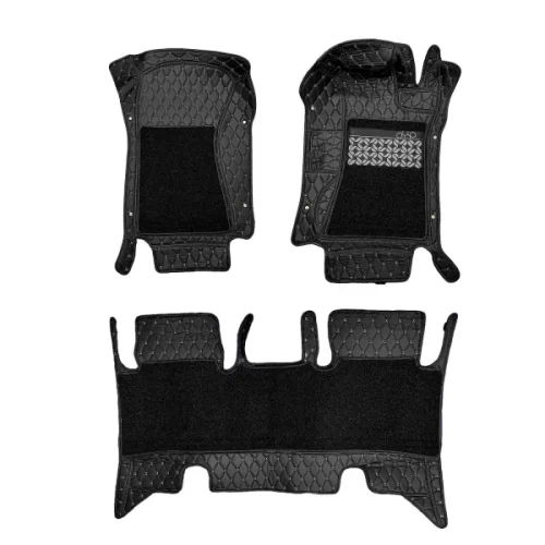 7D Car Floor Mats for Hyundai Creta 2020-23 – Black Color